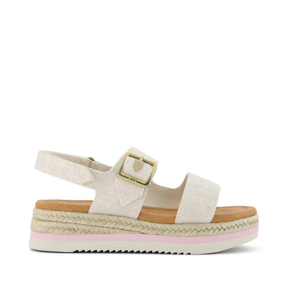 NEW TOMS girls giana sandals in natural
